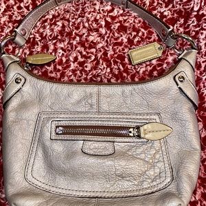 Coach Penelope Hobo Metallic Silver Purse